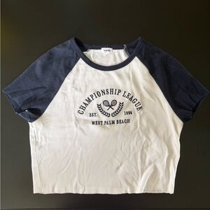 Garage White and Blue Tee Size M/L